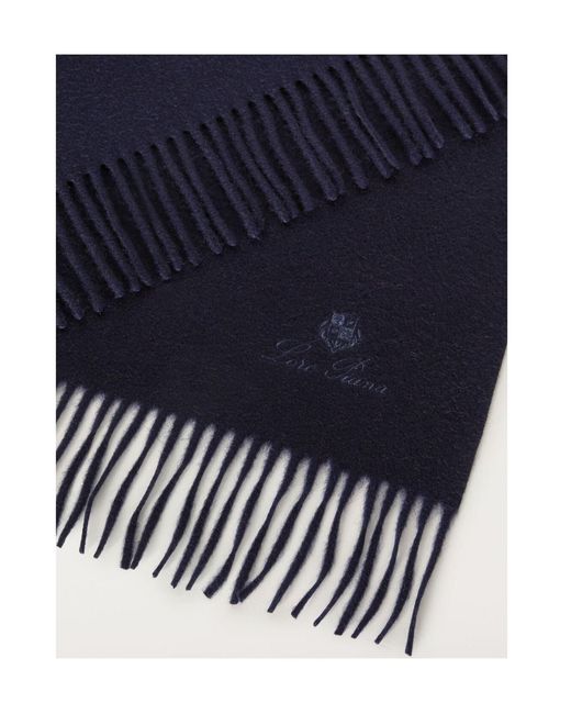 Loro Piana Blue Unito Blanket for men