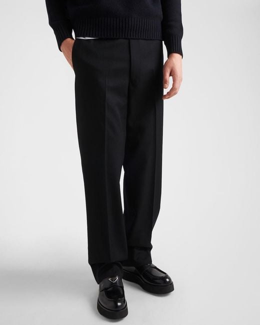 Prada Black Logo Loafers for men