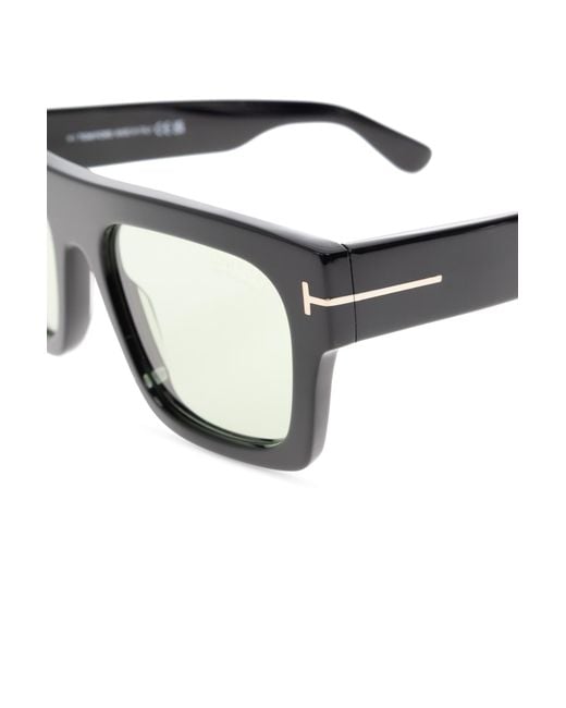 Tom Ford White Logo Sunglasses for men