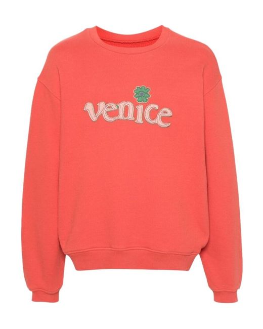 ERL Pink Logo Sweater for men