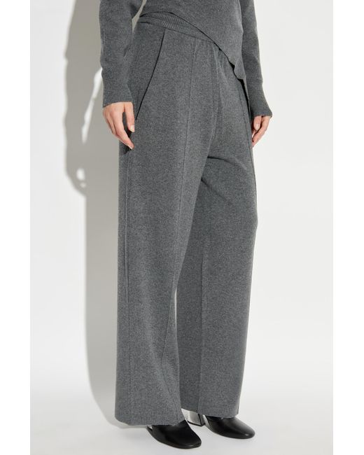 Lanvin Gray Mid-Rise Straight Leg Trousers