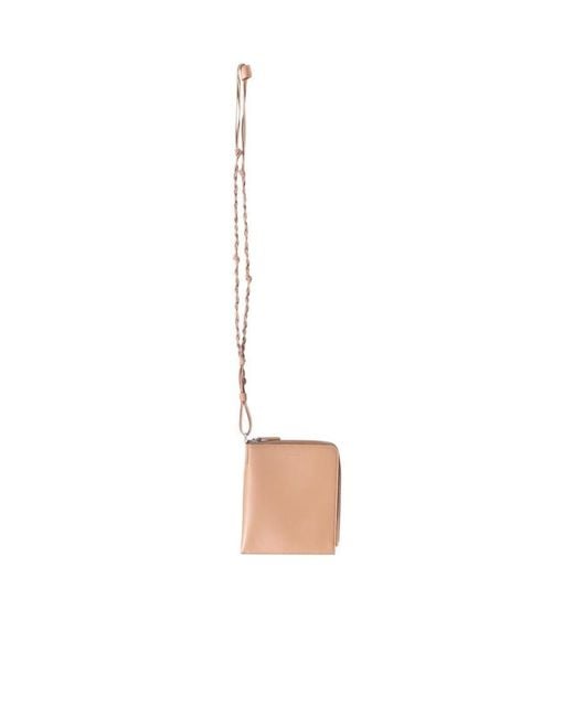 Jil Sander White Embossed-Logo Detail Shoulder Bag for men