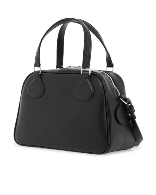 Courreges Black Courrèges Reedition Logo Patch Bowling Bag