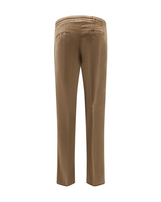 Kiton Natural Essential Drawstring Pants for men