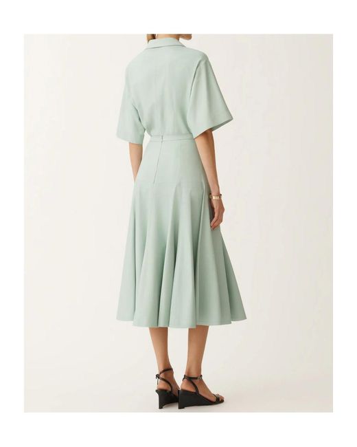 Fabiana Filippi Green Midi Skirt
