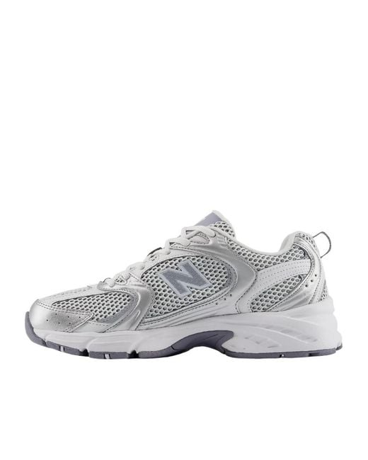 New Balance Gray 530 Lace-Up Sneakers