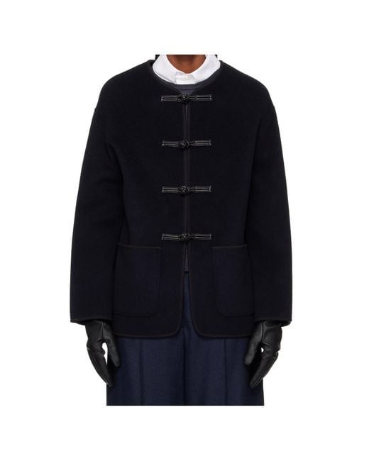 Rohe Blue Long Sleeve Casual Jacket
