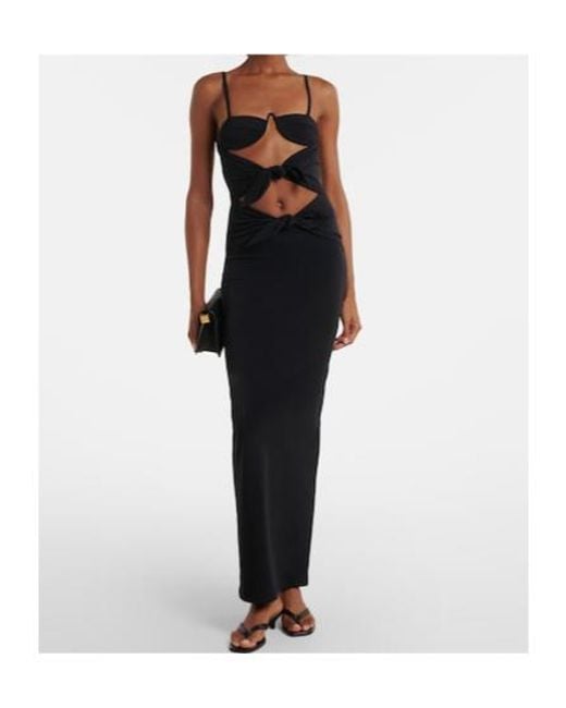 Christopher Esber Black Porto Cutout Maxi Dress