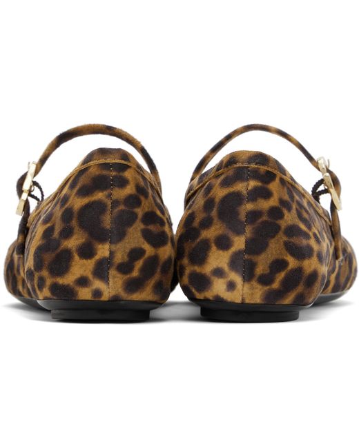 Gianvito Rossi Brown Carla Ballet Flats