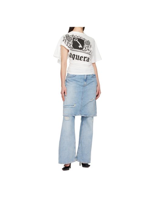 VAQUERA White Twisted T-Shirt