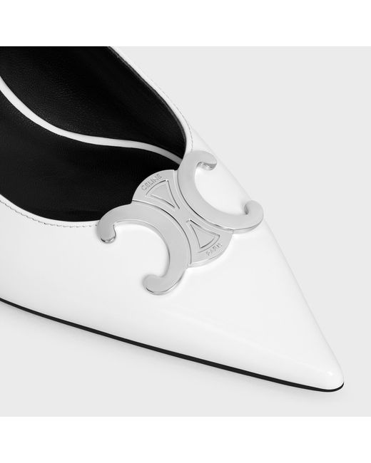 Céline White Alma Triomphe Slingback
