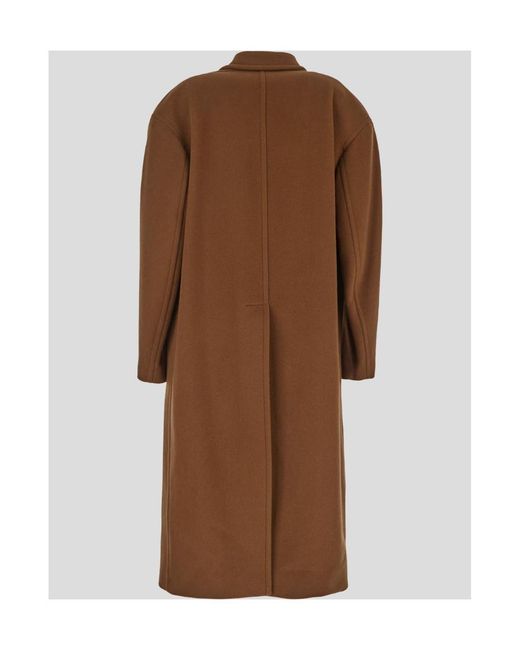 Gucci Brown Double-Breasted Long-Sleeved Coat for men
