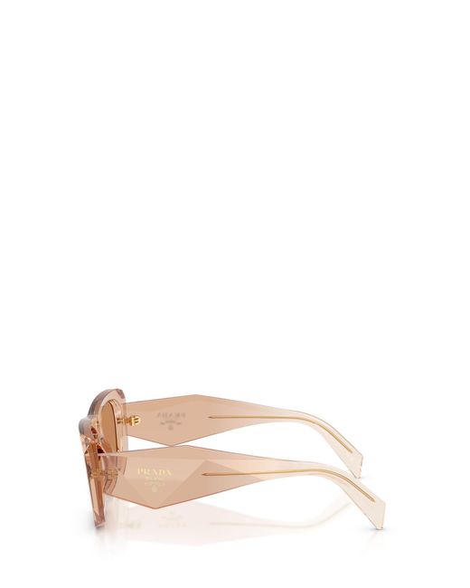 Prada Pink Eyewear Rectangular Frame Sunglasses