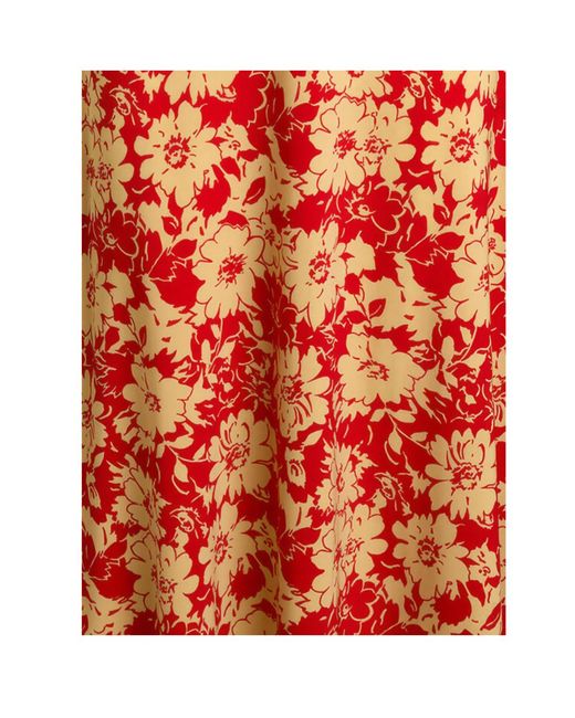 Ralph Lauren Red Round-Neck Dress