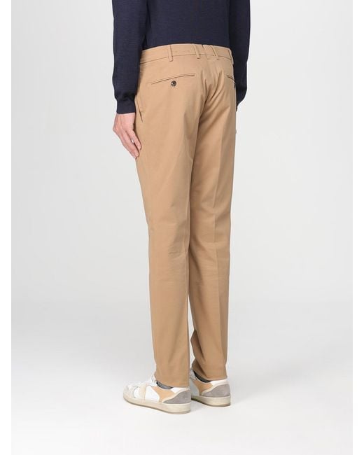 Incotex Natural Flat-Front Trousers for men