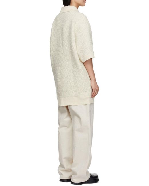 Isabel Marant White Imelda Short-Sleeved Knitted Top