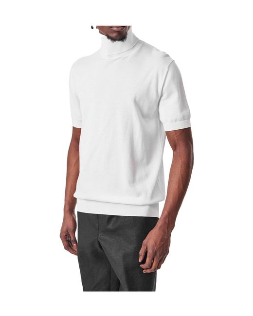 Dolce & Gabbana White Knit Short-Sleeve Top for men