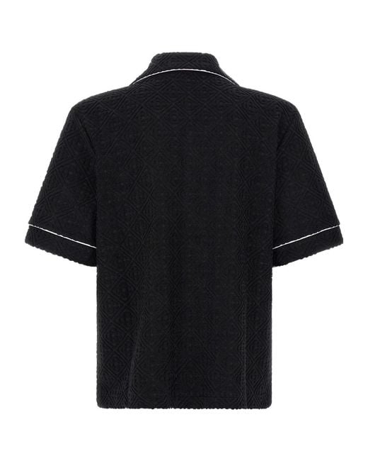 Casablanca Black Short-Sleeved Shirt