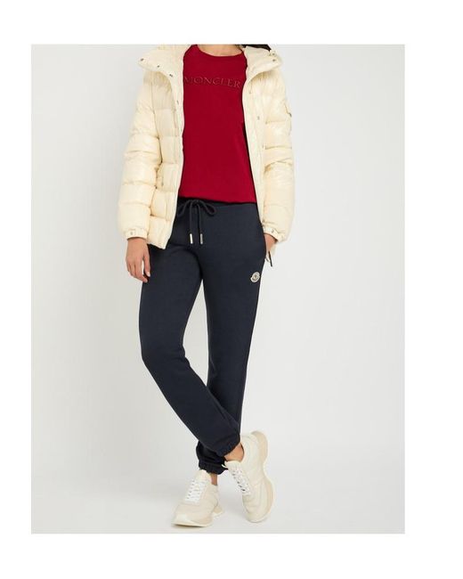 Moncler Blue Logo-Appliquéd Cotton-Blend Sweatpants