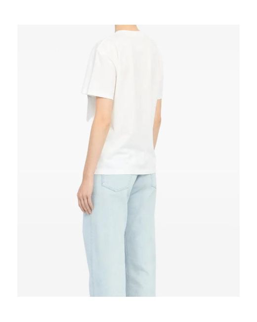 MM6 by Maison Margiela White Spray Paint T-Shirt
