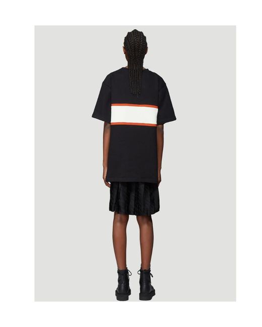 Off-White c/o Virgil Abloh Black Contrasting Panels T-Shirt Dress
