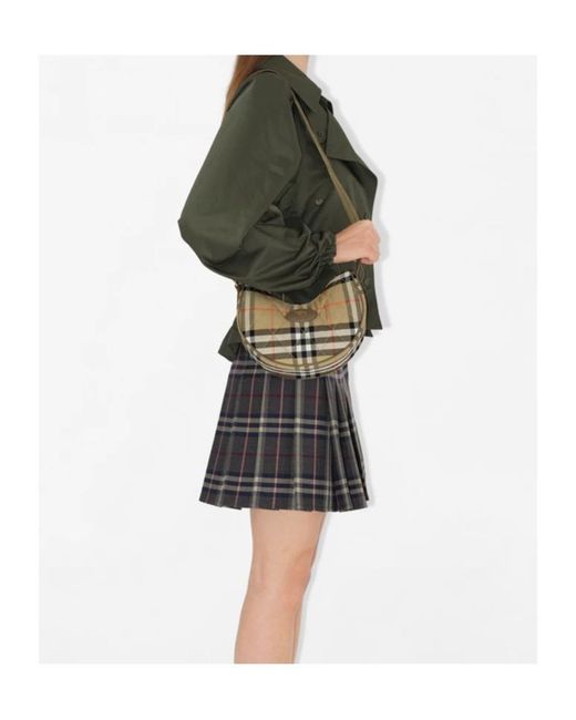 Burberry Multicolor Horseshoe Checked Crossbody Bag
