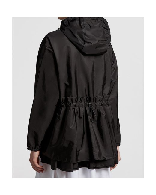 Moncler Black Wete Hooded Jacket