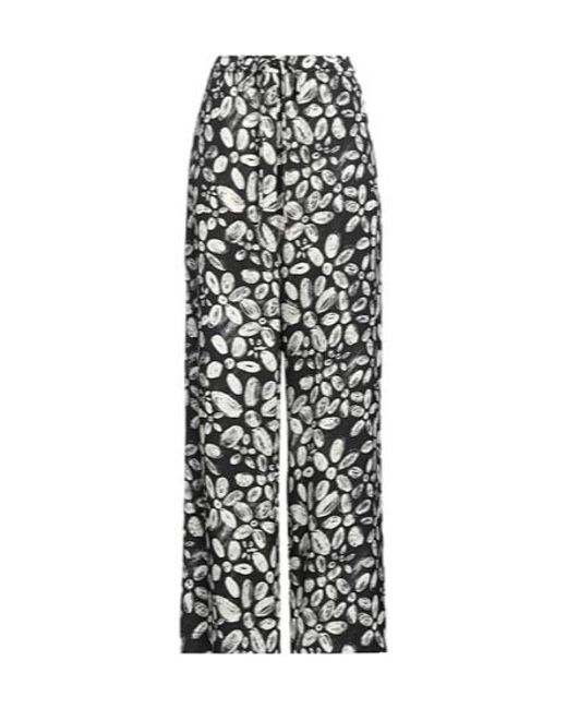 Marni White Floral Patterned Casual Pants