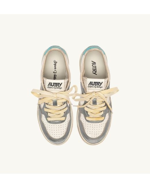 Autry Multicolor Medalist Low Super Vintage Sneakers