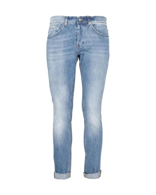 Dondup Blue Straight-Leg Jeans for men