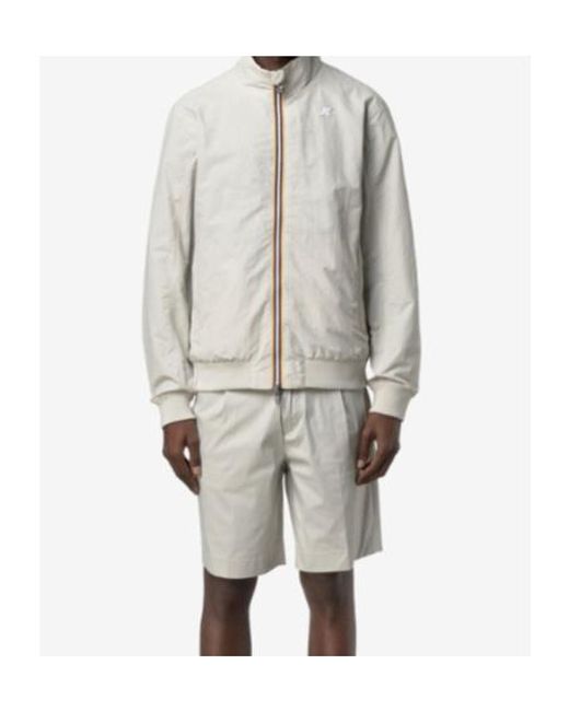 K-Way Gray Arsene Reversible Jacket for men