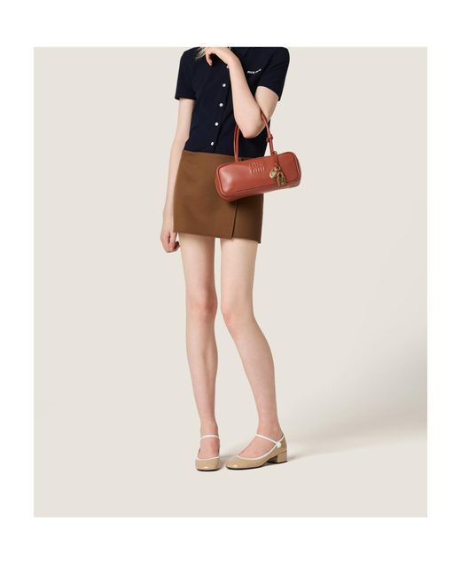 Miu Miu Red Beau Leather Bag