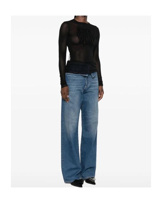 Jean Paul Gaultier Black Long-Sleeved Top