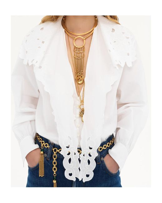 Chloé White Long-Sleeved Shirt
