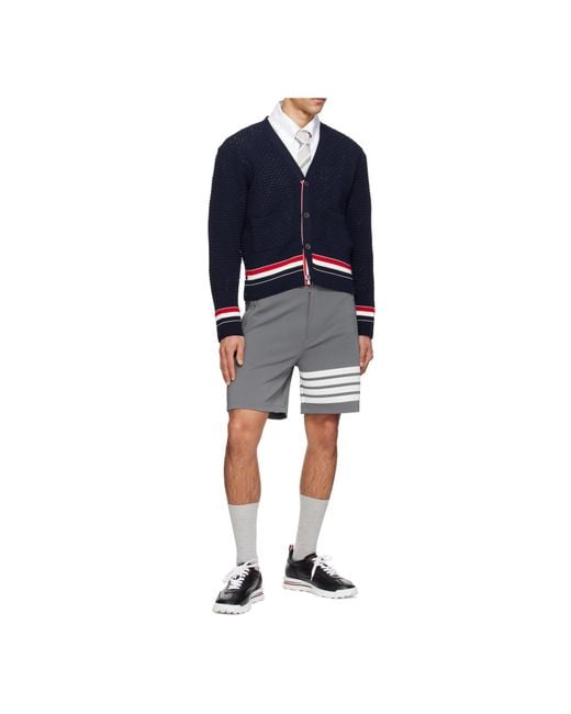 Thom Browne Black Lace-Up Leather Sneakers for men
