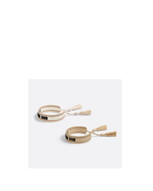 Dior White Christian Bracelet Set