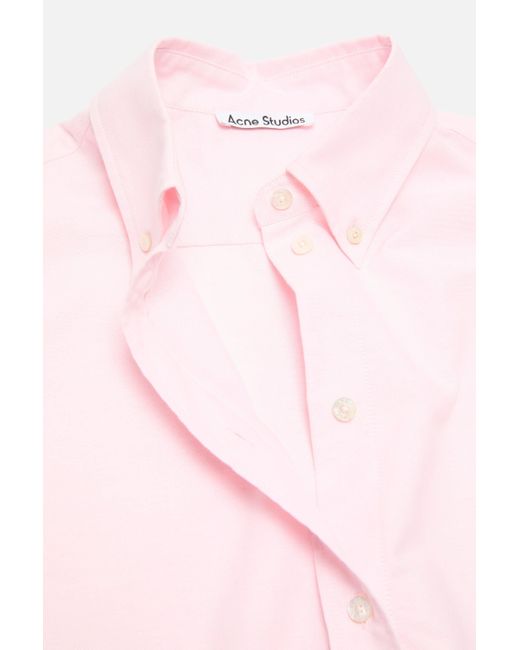 Acne Pink Button-Up Shirt