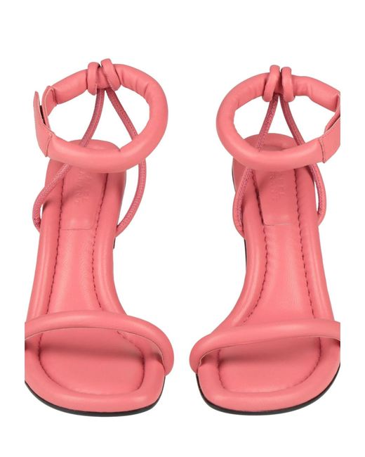 Isabel Marant Pink Minimalist Leather Sandals