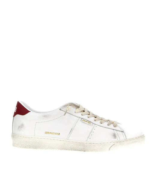 Golden Goose Deluxe Brand White Matchstar Lace-Up Sneakers for men
