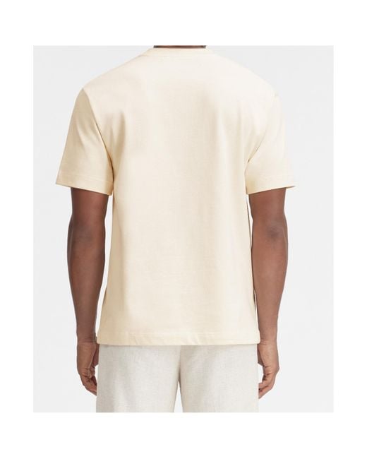 Jacquemus White Logo Embroidered Crewneck T-Shirt for men