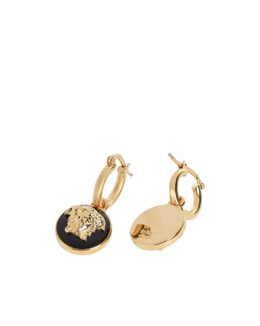 Versace Metallic Medusa-Head Earrings