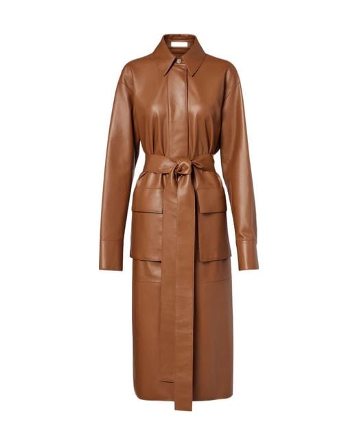 Joseph Brown Okabe Leather Coat