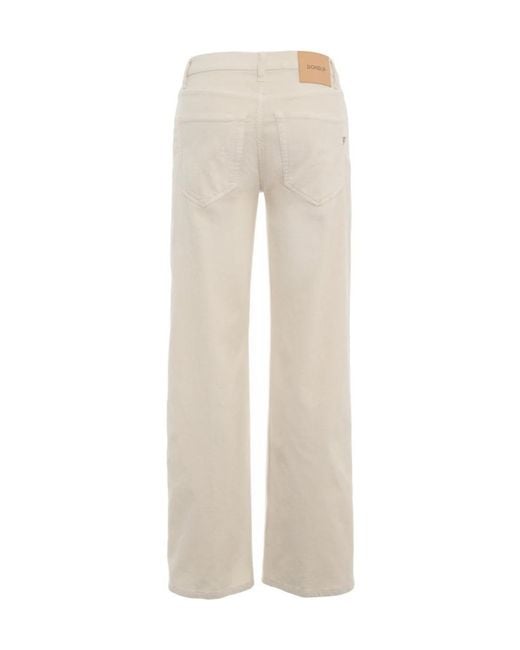 Dondup Natural Jacklyn Logo Patch Jeans