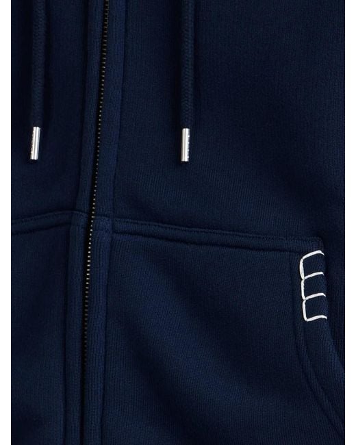 J.W. Anderson Blue Jw Anderson Zip-Up Drawstring Hoodie for men