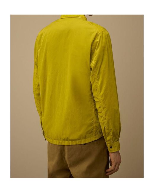 C P Company Yellow Long Sleeve Shirt for men