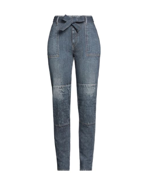 Rag & Bone Blue Solid Fleece-Lined Jeans