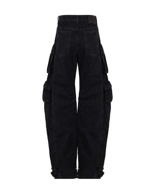 The Attico Black The Cargo Jeans