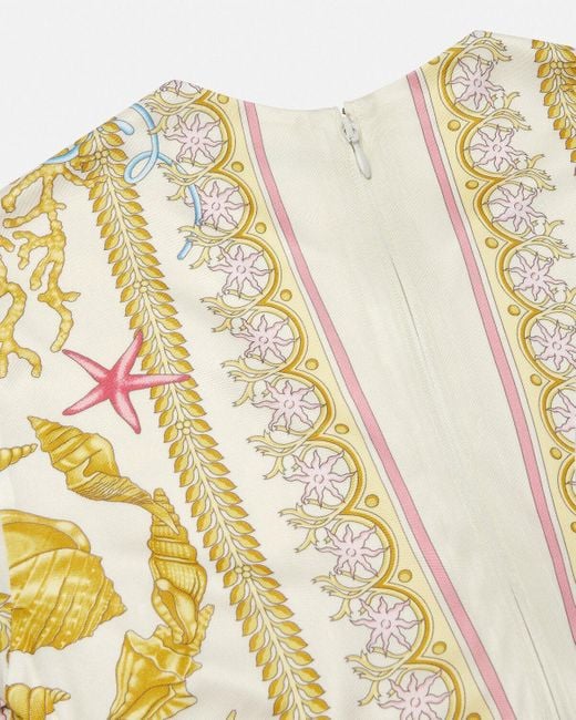 Versace Metallic Safety Pin Detailed Crewneck Top