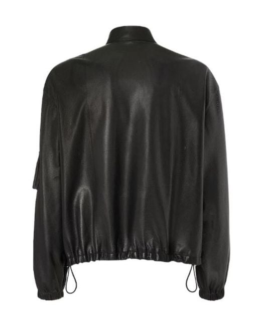 Fendi Black Nappa-Leather Blouson for men