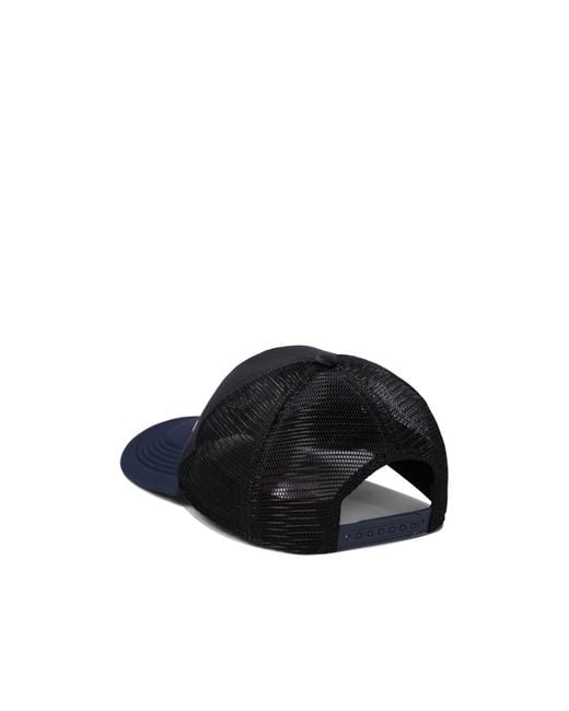 Marni Blue Logo Printed Quilted Cap for men